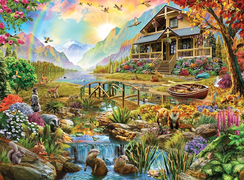 Buffalo Games - Adrian Chesterman - Paradise in The Country - 1000 Piece Jigsaw Puzzle for Adults -Challenging Puzzle Perfect for Game Nights - Finished Size is 26.75 x 19.75 - Image 1